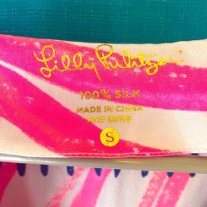 Lilly Pulitzer tunic, size small. 100% silk